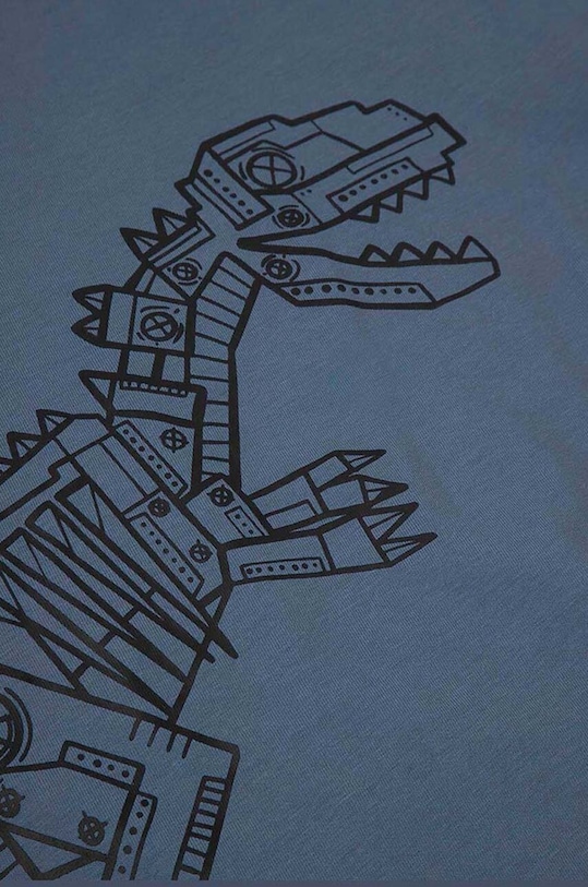 Coccodrillo longsleeve bawełniany dziecięcy WC4143102DEK niebieski