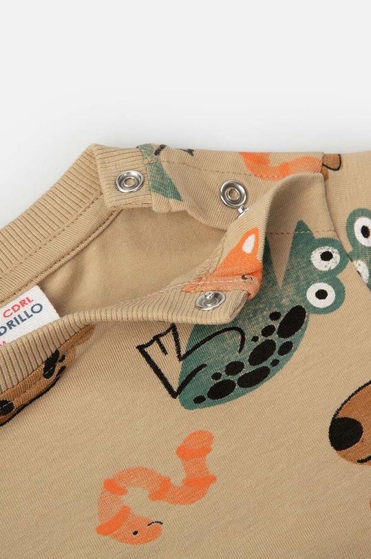 Coccodrillo longsleeve dziecięcy beżowy WC4143103NAN