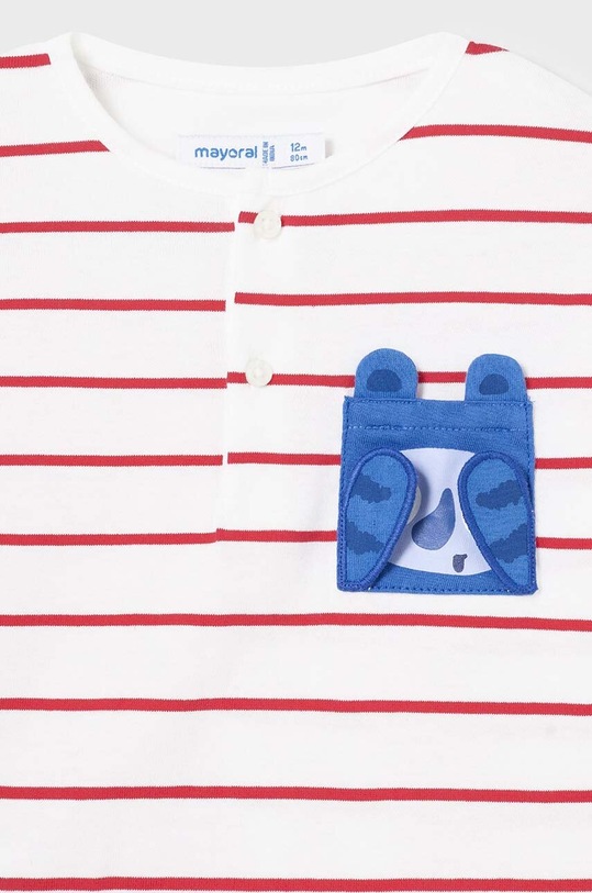 Chłopiec Mayoral longsleeve bawełniany niemowlęcy 1035.3H.Baby.PPYH czerwony