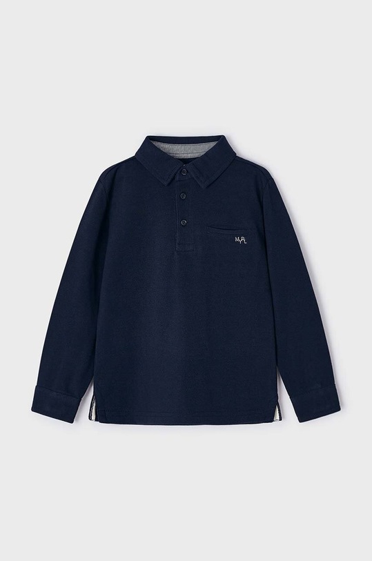 Dětské bavlněné tričko s dlouhým rukávem Mayoral 3111.5C.Mini.PPYH námořnická modř SS24