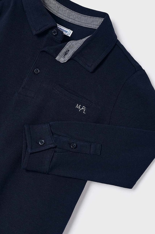 Dětské bavlněné tričko s dlouhým rukávem Mayoral námořnická modř 3111.5C.Mini.PPYH