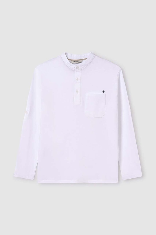 Παιδικό βαμβακερό μακρυμάνικο Mayoral 6126.7A.Junior.PPYH λευκό SS24