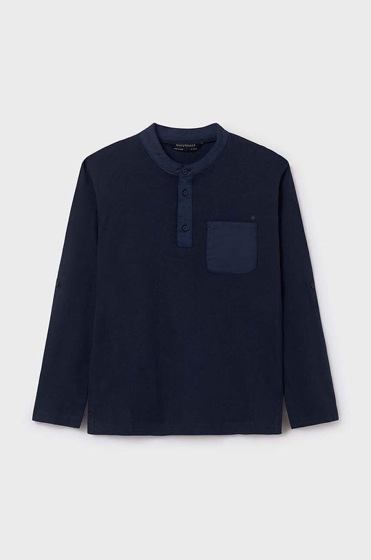 Mayoral longsleeve bawełniany dziecięcy bawełna granatowy 6126.7A.Junior.PPYH