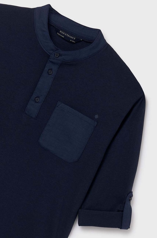 Chłopiec Mayoral longsleeve bawełniany dziecięcy 6126.7A.Junior.PPYH granatowy