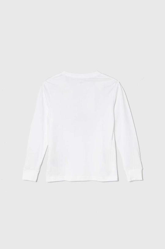 Bavlnené tričko s dlhým rukávom Converse 966243 biela SS25