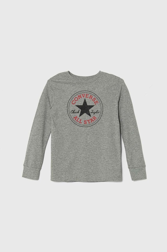 Converse longsleeve bawełniany nadruk szary 966243