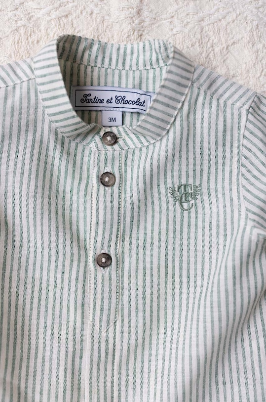 Бебешка риза с лен Tartine et Chocolat бял TY12061.80.94
