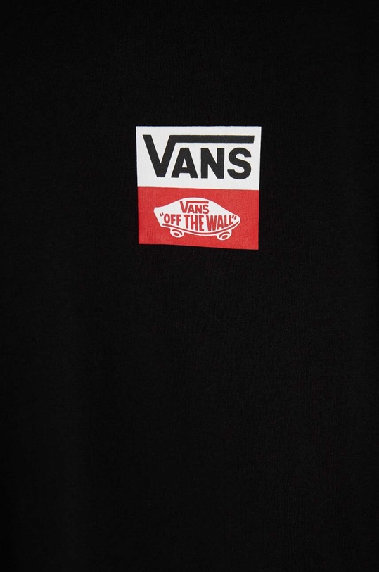 Chłopiec Vans longsleeve bawełniany dziecięcy OG LOGO LS VN000GDFBLK czarny