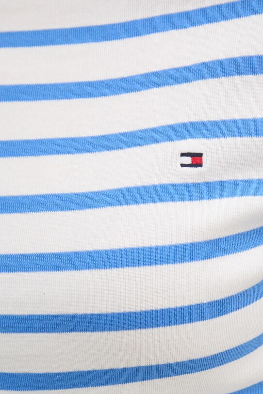 Tommy Hilfiger longsleeve din bumbac WW0WW40589 alb