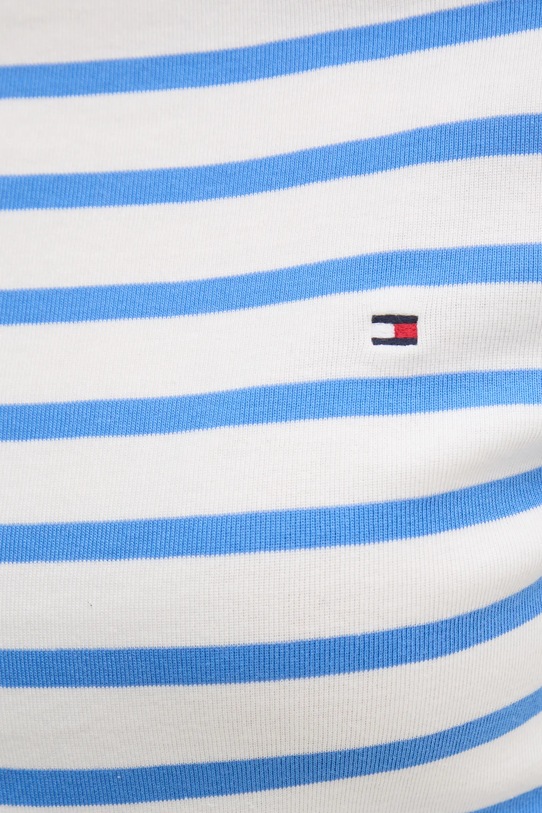 Хлопковый лонгслив Tommy Hilfiger WW0WW40589 белый
