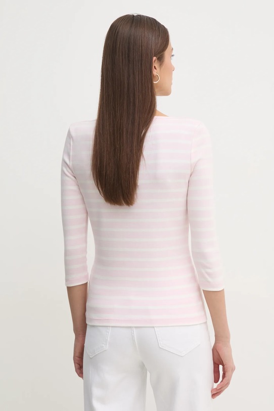 Одежда Хлопковый лонгслив Tommy Hilfiger WW0WW40589 розовый