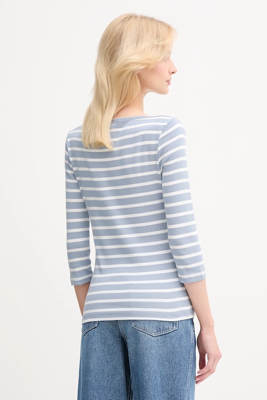 Oblečení Bavlněné tričko s dlouhým rukávem Tommy Hilfiger WW0WW40589 modrá