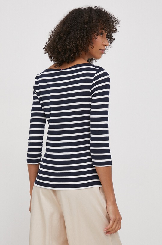 Одежда Хлопковый лонгслив Tommy Hilfiger WW0WW40589 тёмно-синий