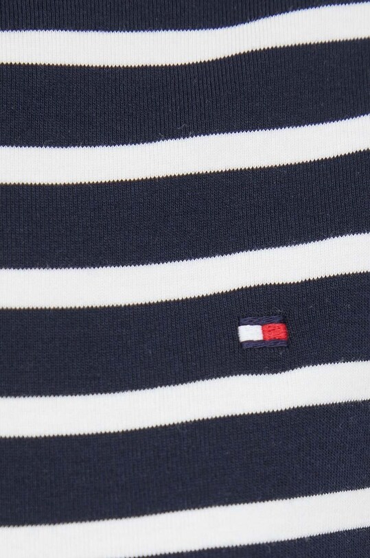 Βαμβακερή μπλούζα με μακριά μανίκια Tommy Hilfiger WW0WW40589 σκούρο μπλε