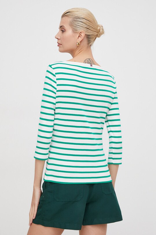 Îmbrăcăminte Tommy Hilfiger longsleeve din bumbac WW0WW40589 verde