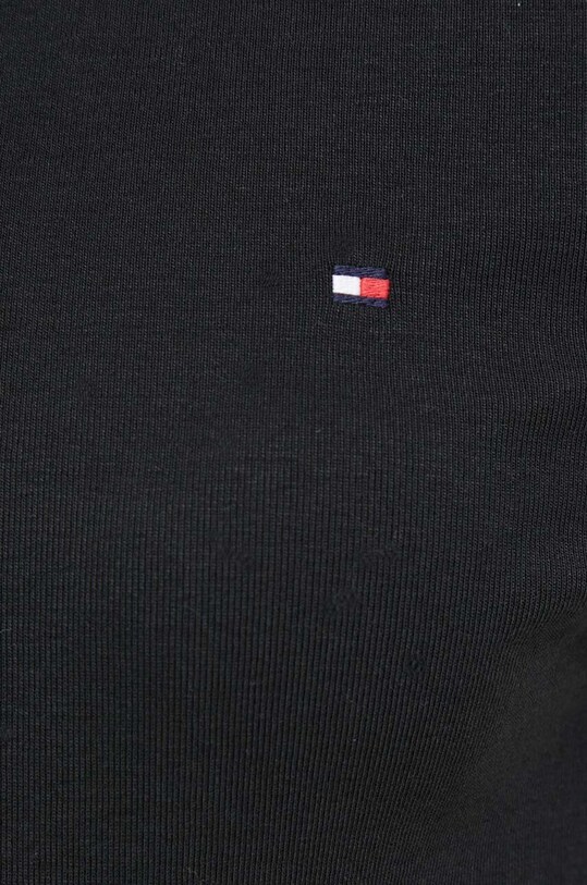 Pamučna majica dugih rukava Tommy Hilfiger WW0WW40589 crna