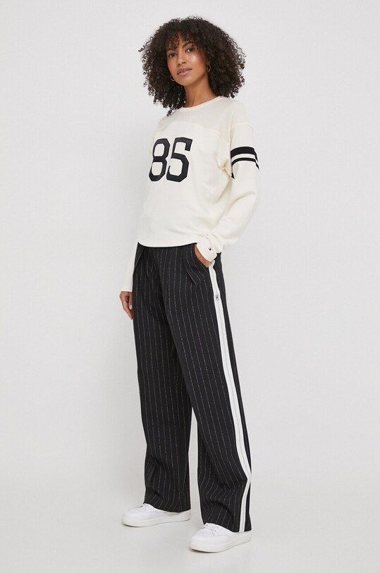 Tommy Hilfiger longsleeve WW0WW40594 beżowy SS24