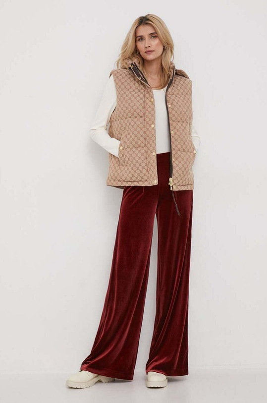 Tričko s dlouhým rukávem Tommy Hilfiger WW0WW41654 béžová SS24