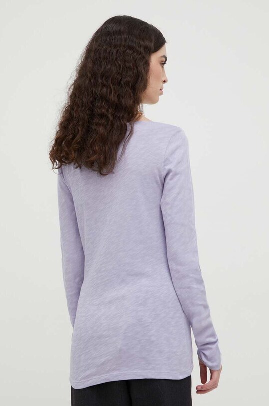 Odzież Marc O'Polo longsleeve bawełniany 310226152199 fioletowy