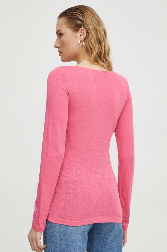 Odzież Marc O'Polo longsleeve bawełniany 400226152199 różowy