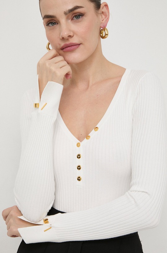 Elisabetta Franchi body pozostałe biały BK54T41E2