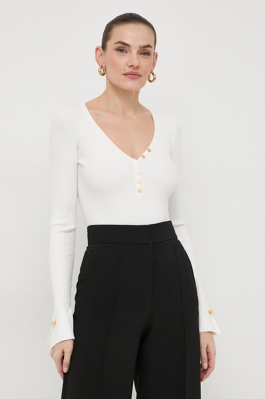Elisabetta Franchi body biały BK54T41E2