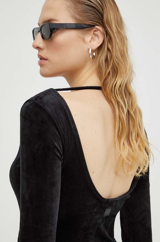 Velurové body G-Star slim černá D23789.D422