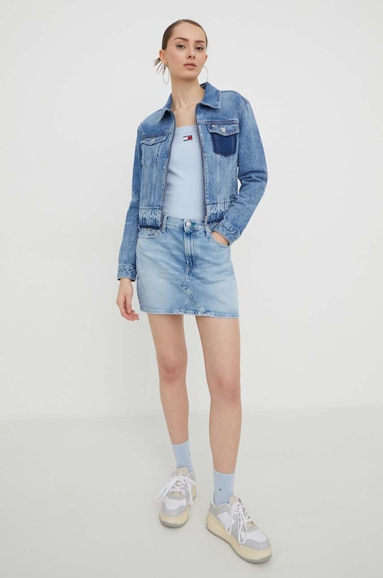 Tommy Jeans longsleeve DW0DW17397 niebieski SS24