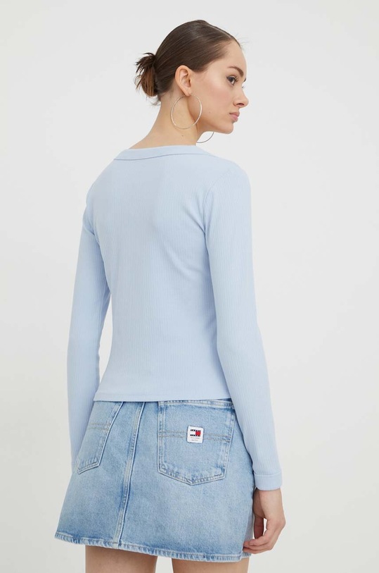 Odzież Tommy Jeans longsleeve DW0DW17397 niebieski