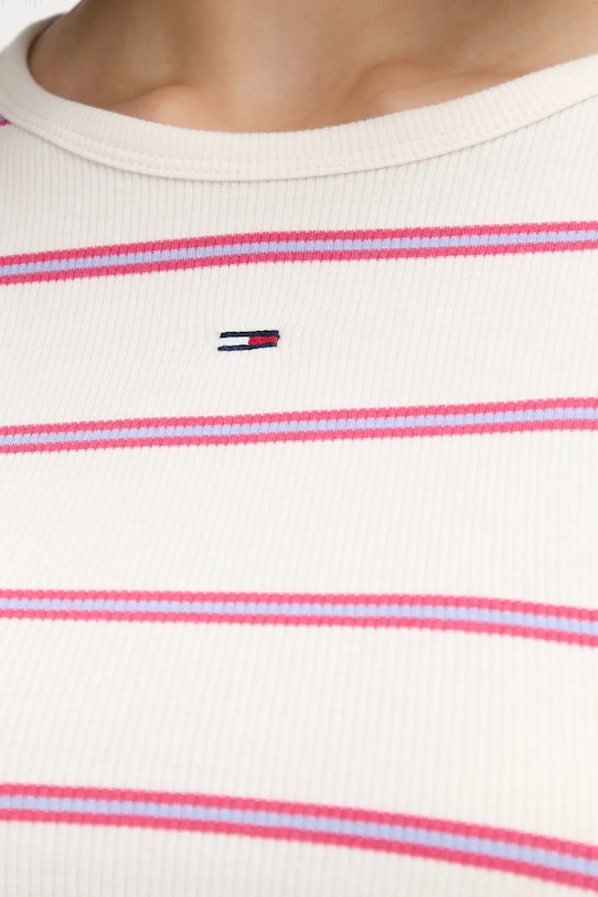 Tommy Jeans longsleeve DW0DW17387 beżowy