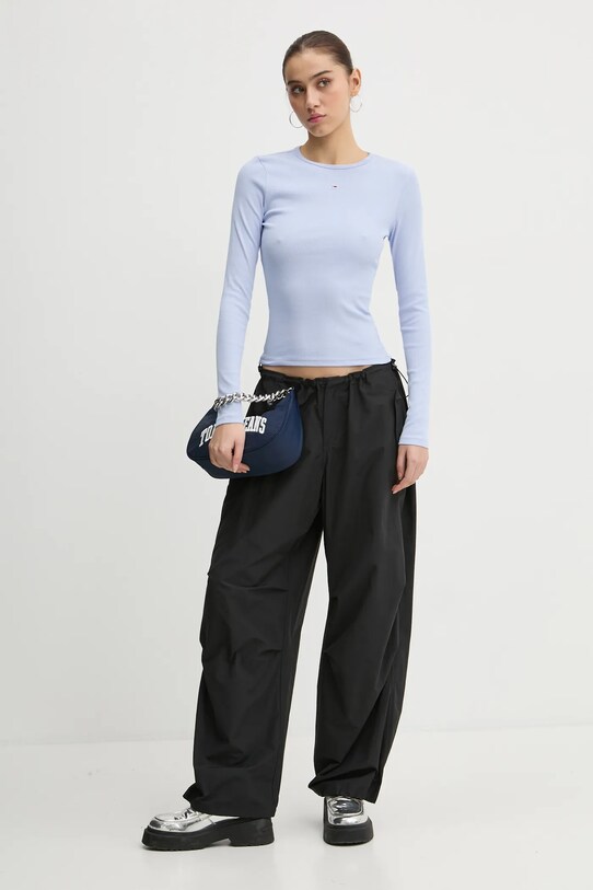 Лонгслів Tommy Jeans DW0DW17387 блакитний SS25