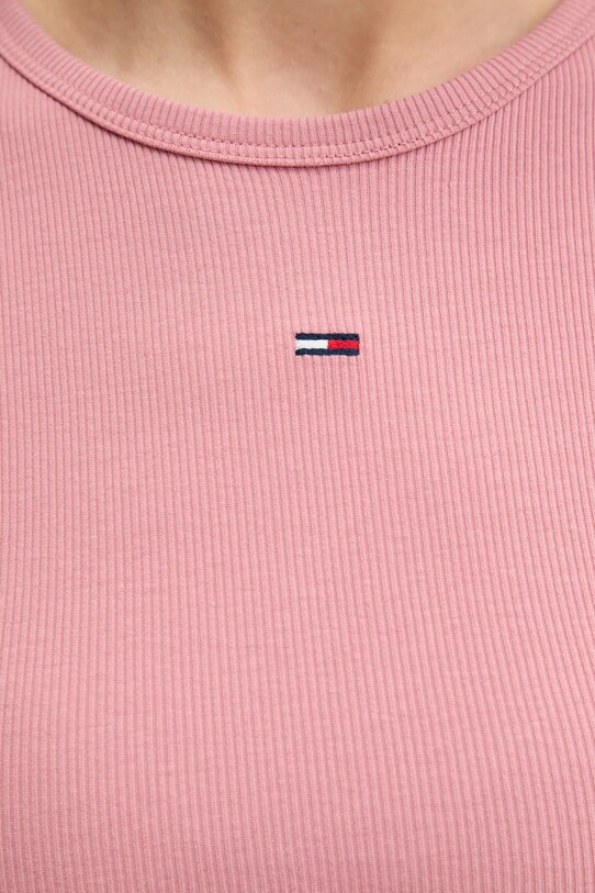 Tommy Jeans hosszú ujjú DW0DW17387 narancssárga