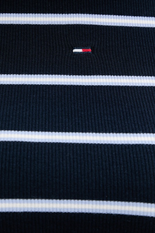 Tričko s dlhým rukávom Tommy Jeans DW0DW17387 tmavomodrá
