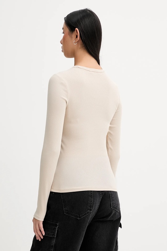 Odzież Tommy Jeans longsleeve DW0DW17387 beżowy