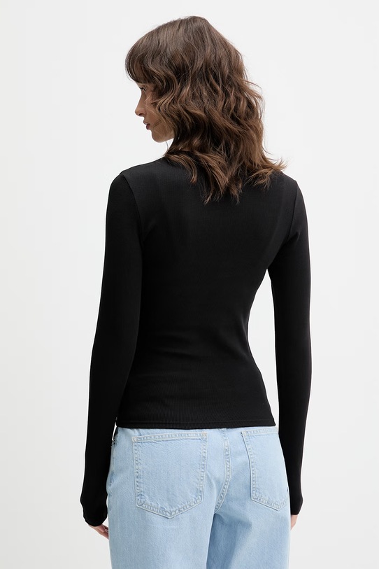 Îmbrăcăminte Tommy Jeans longsleeve DW0DW17387 negru