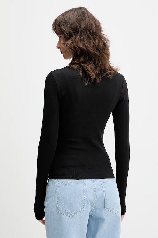 Îmbrăcăminte Tommy Jeans longsleeve DW0DW17387 negru