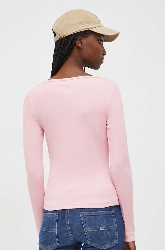 Odzież Tommy Jeans longsleeve DW0DW17390 różowy