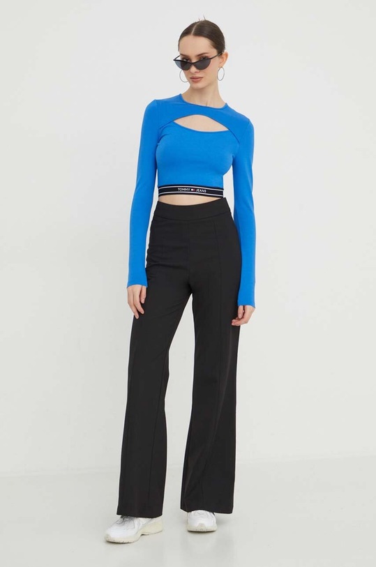 Tommy Jeans longsleeve DW0DW17394 niebieski SS24