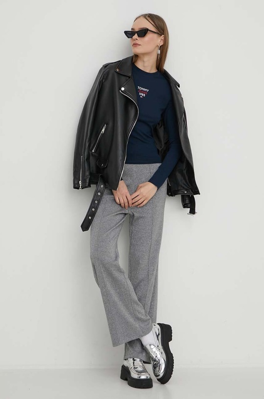 Tommy Jeans longsleeve DW0DW17358 granatowy SS24
