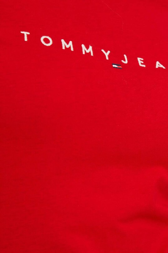Tommy Jeans top a maniche lunghe in cotone DW0DW17362 rosso