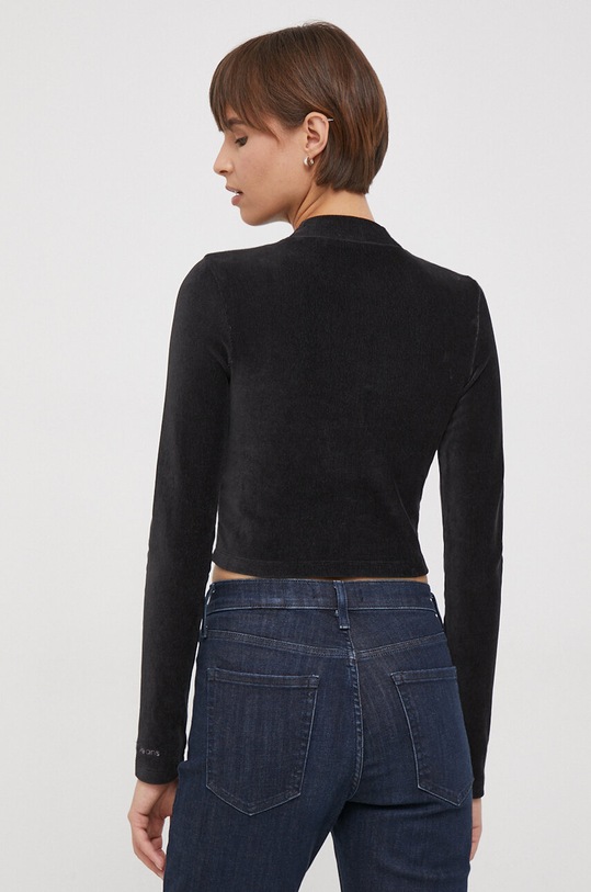 Oblečení Tričko s dlouhým rukávem Calvin Klein Jeans J20J217658 černá