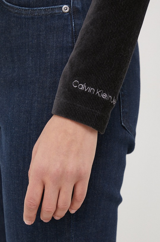 Tričko s dlouhým rukávem Calvin Klein Jeans J20J217658 černá