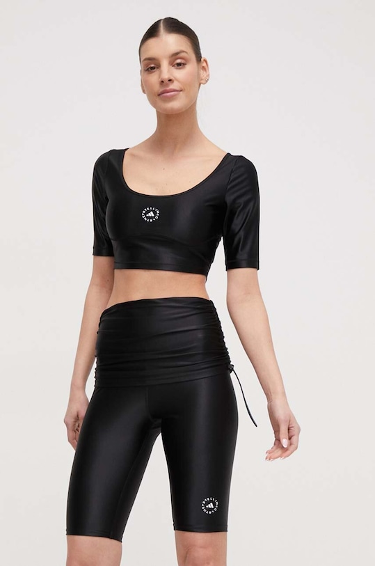 adidas by Stella McCartney t-shirt z elastanem czarny IN3654