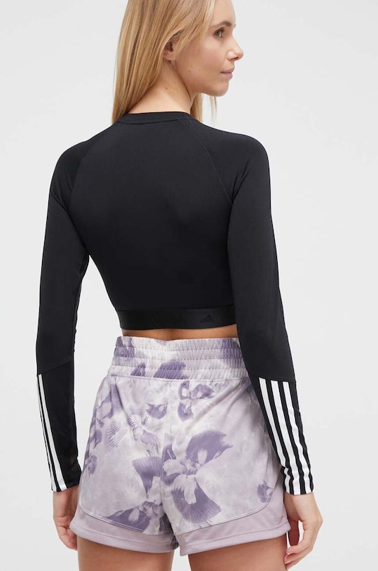 Одяг Лонгслів для тренувань adidas Performance Hyperglam IN6773 чорний