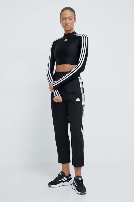 Tričko s dlouhým rukávem adidas Originals IU2428 černá AW24