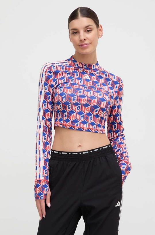 Majica dugih rukava adidas Performance x FARM Rio plava IT9409