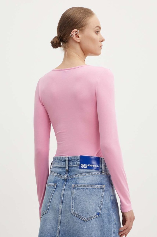 Ruházat Karl Lagerfeld Jeans body 240J1710 rózsaszín