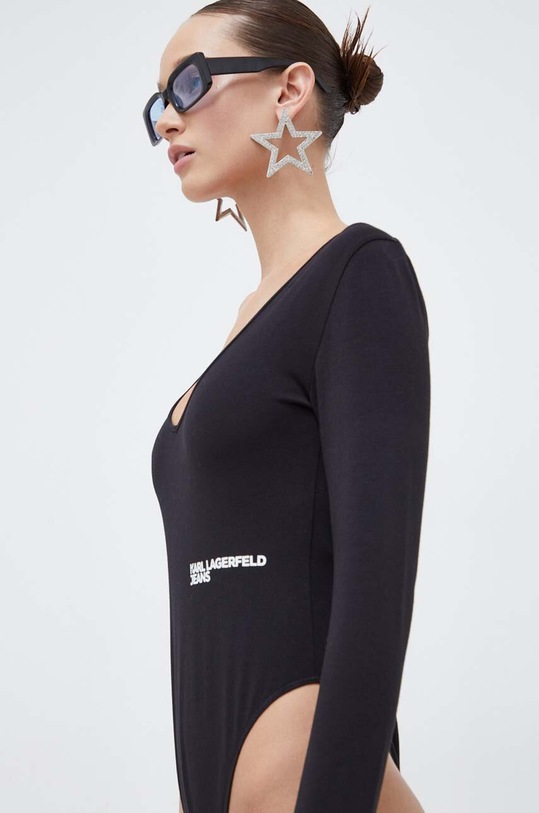 Боді Karl Lagerfeld Jeans чорний 240J1710