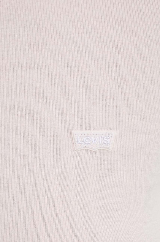 Levi's longsleeve din bumbac roz 69555