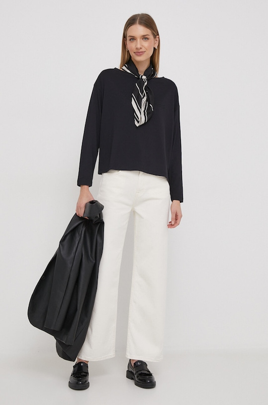 Pepe Jeans longsleeve HOPE PL505739 czarny SS24